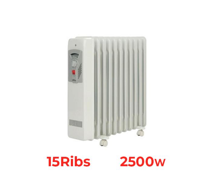 Hommer Heater German Oil Radiator Heater HSA204-10, 15 Ribs 2500 Watts - Zoom Image