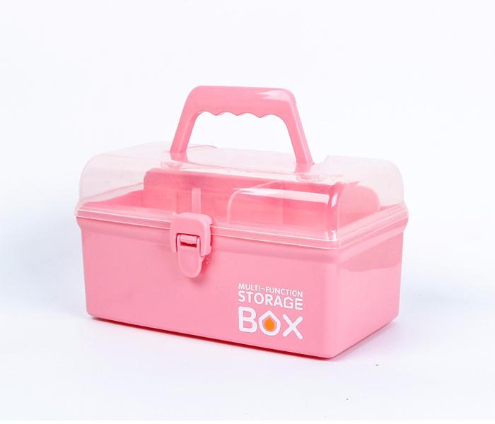 Multi-Function Plastic Storage Box Pink - Zoom Image 4