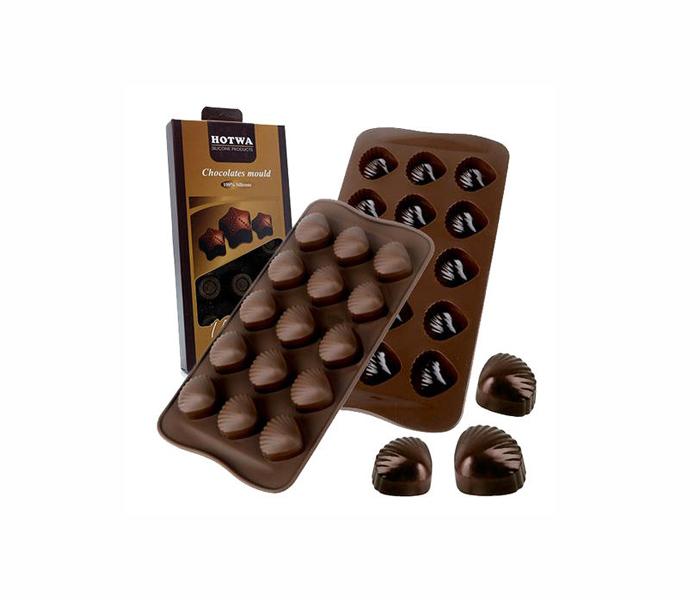 Hotwa Silicone Chocolates Mould - Brown - Zoom Image