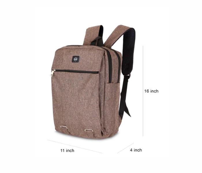 Okko Casual Backpack with USB port, GH-202, 16 Inch For Unisex - Brown - Zoom Image 3