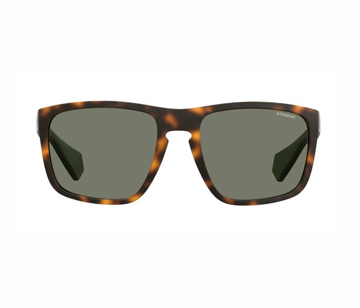 Polaroid Square Sunglasses PLD 2079/S PHW 57UC For Men Havana Green With Green Polar Lens - Zoom Image 1