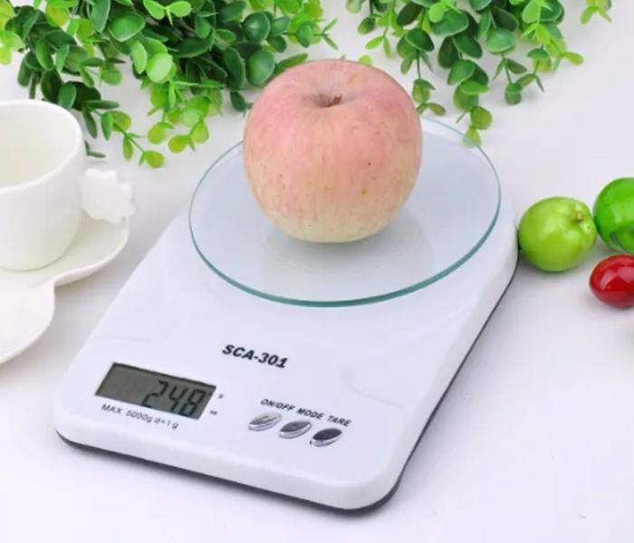 Sca-301 Best Glass Platform Electronic Kitchen Food Scales - White - Zoom Image 4