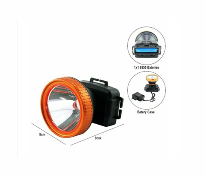 3 Mode Headlight JD-1598-8 - Black - Zoom Image 2