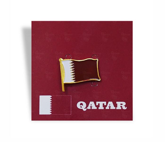 Qatar National Day Pin Badge - Design A - Zoom Image