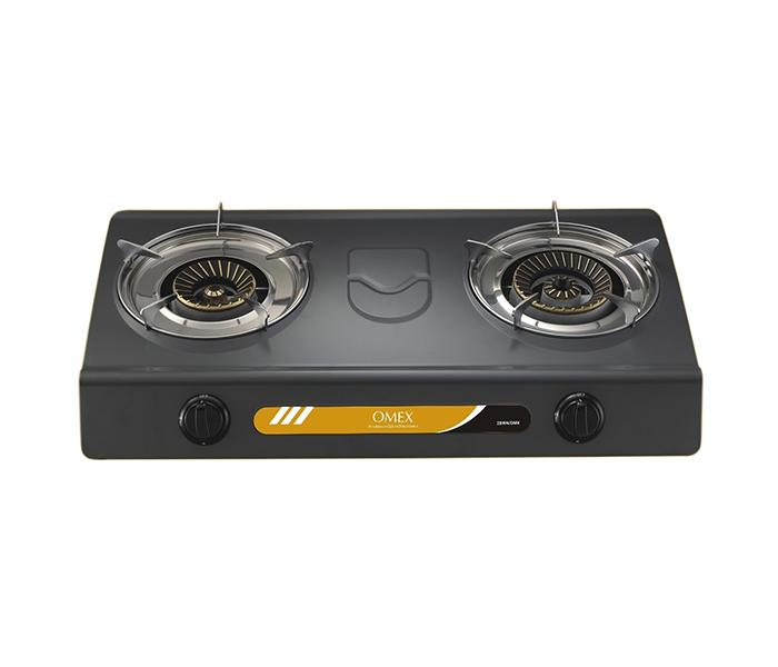 Omex 2 Burner Gas Stove Teflon - 2BRN/OMX - Zoom Image