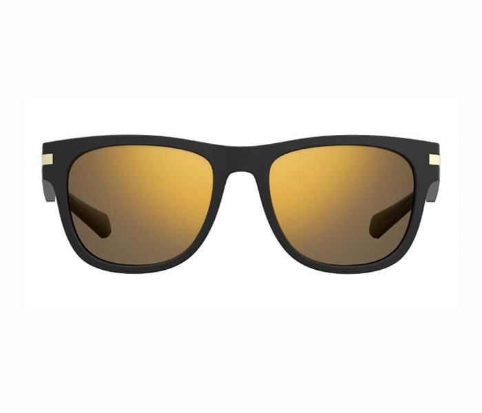 Polaroid Square Sunglasses PLD 2065/S I46 54LM For Men Black Gold With Grey Gold Polarized Lens - Zoom Image 1