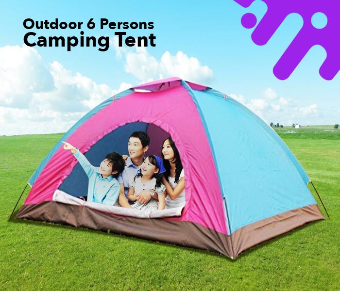 Taqdeer PT-9528 Outdoor 6 Persons Camping Tent Assorted - Zoom Image 3