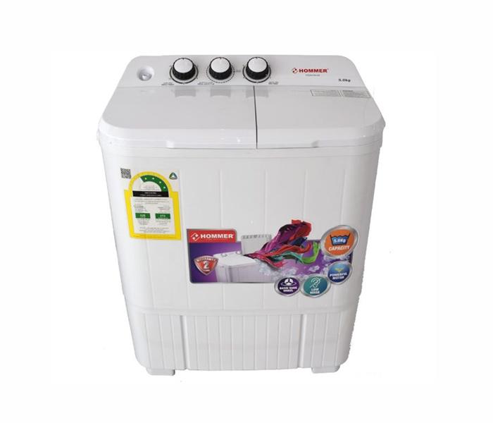 Hommer WASHING MACHINE HSA404-04 5 kg - White - Zoom Image