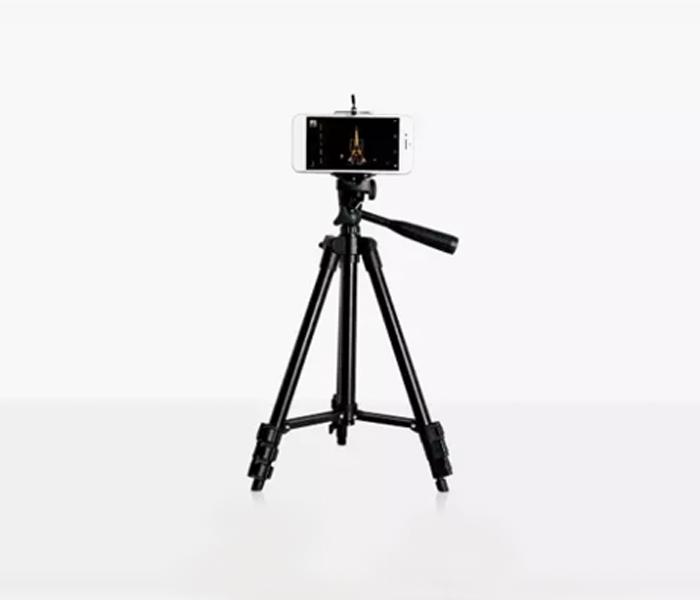 Portable Mini Tripod 3120A 4 Section Legs with 360 Swivel Panhead + Carrying Bag - Black - Zoom Image 1