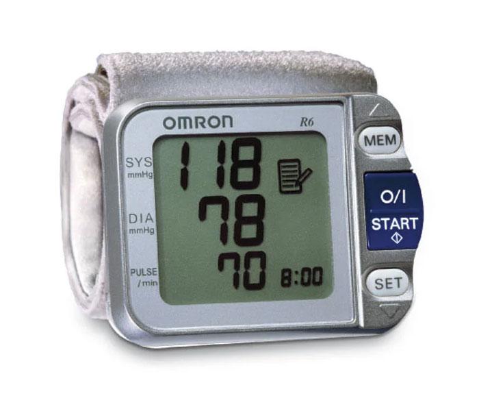 Omron R6 Wrist Blood Pressure Monitor - Silver - Zoom Image 2