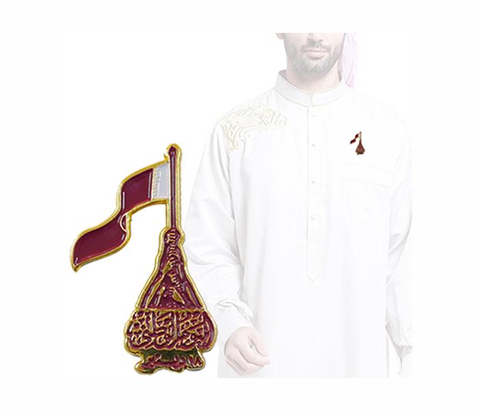 Qatar National Day Magnetic Badge - Design C - Zoom Image