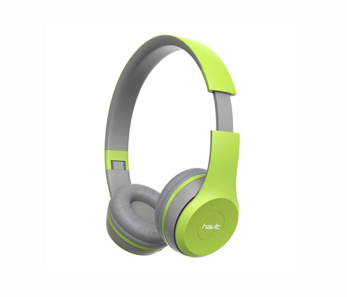 Havit HV-H2575BT Army Green Folding Design Headphone With Bluetooth Function - Army Green - Zoom Image