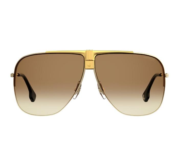 Carrera Rectangle Sunglasses CARRERA 1013/S 001 6486 For Men Yellow Gold With Green Lens - Zoom Image 2