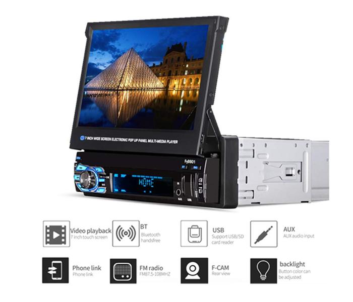 CAR MULTIMEDIA PLAYER 7inch HD FM BLUETOOTH MP5 PLUS REAR CAMERA (OPTIONAL) - Zoom Image 2