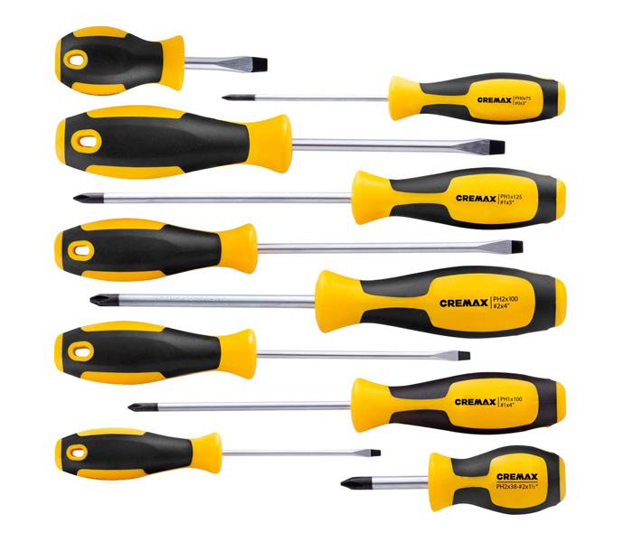 Magnetic Screwdriver Set 10 Pieces - Yellow - Zoom Image 3