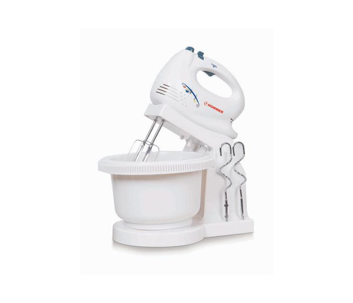 Hommer Stand Mixer With Bowl HSA229-01, 200 Watt - White - Zoom Image