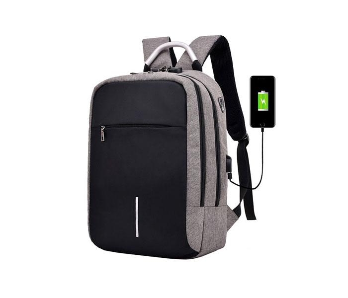 Unisex Anti-theft Backpacks USB Charging Travel Large Capacity Laptop Backpack - Dark Grey - Zoom Image 1