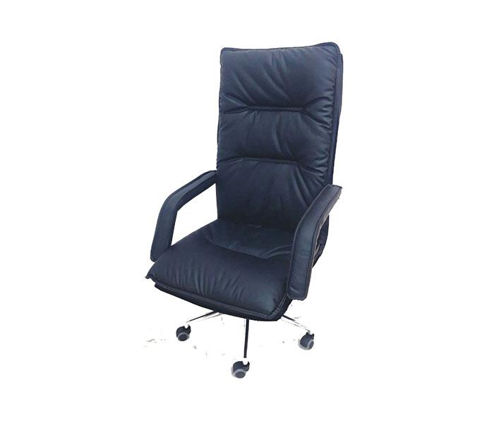 Al-Seddah Chair H.B Leather Padded ASD812A - Black - Zoom Image