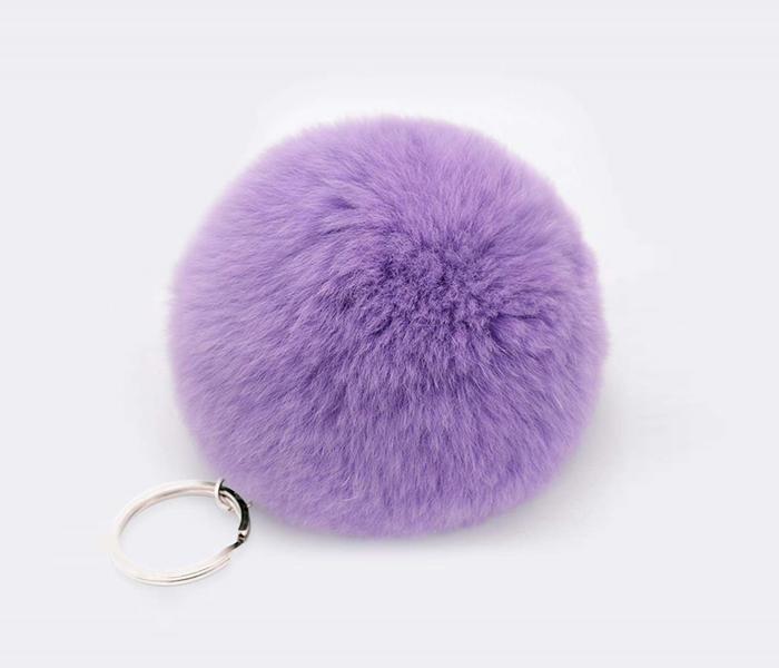 FLUFFY KEY CHAIN - PURPLE - Zoom Image