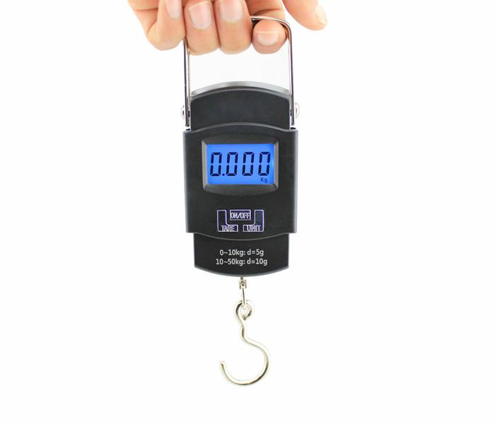 50KG Portable Electronic Digital Scale Hanging Luggage - Black - Zoom Image 2