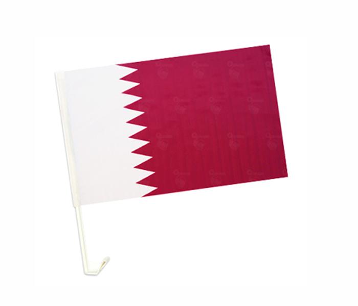 Qatar National Day Car Flag With Clip - Zoom Image