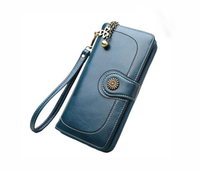 Clutch Bag PU Leather Bag For Women - Blue - Zoom Image