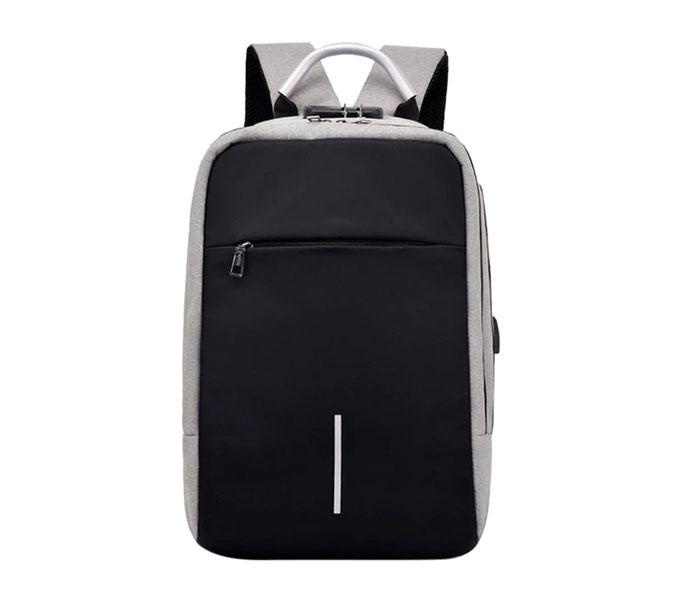 Unisex Anti-theft Backpacks USB Charging Travel Large Capacity Laptop Backpack - Light Grey - Zoom Image 1