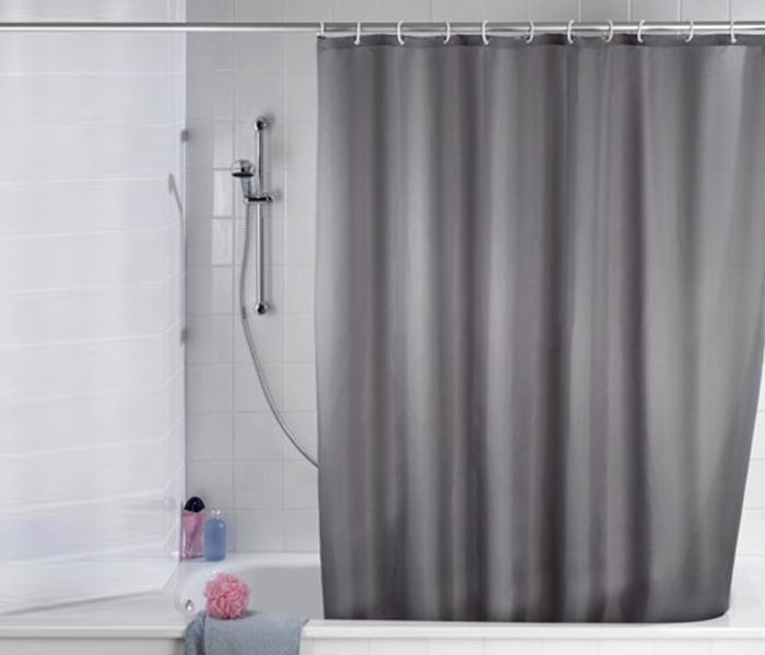 SHOWER CURTAIN -GREY - Zoom Image