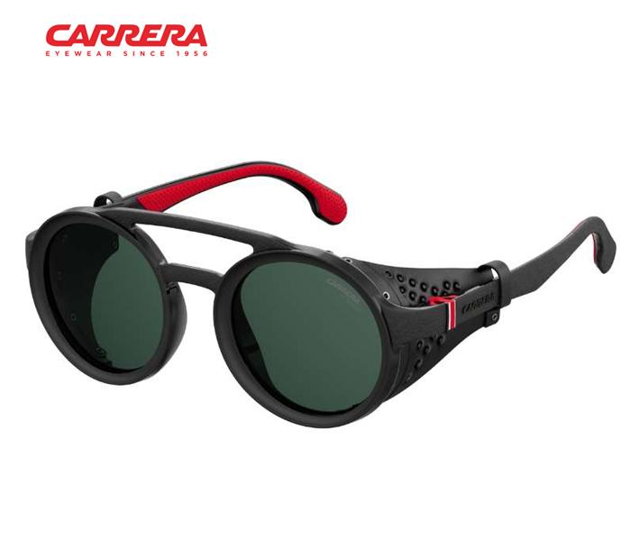 Carrera Gradient Round Sunglasses CARRERA 5046/S 807 49QT For Men Black With Green Lens - Zoom Image 1