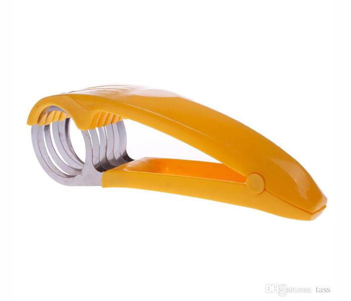 Banana Slicer Fruit Vegetable Cutter - Yellow - Zoom Image 1