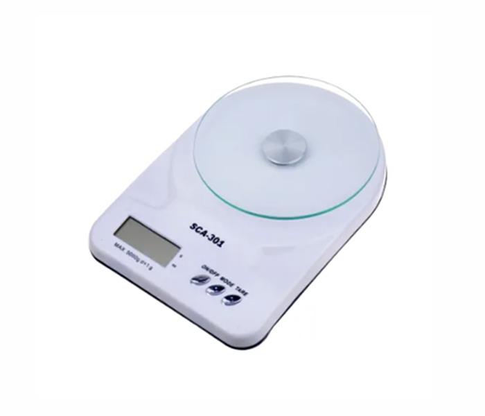 Sca-301 Best Glass Platform Electronic Kitchen Food Scales - White - Zoom Image 1