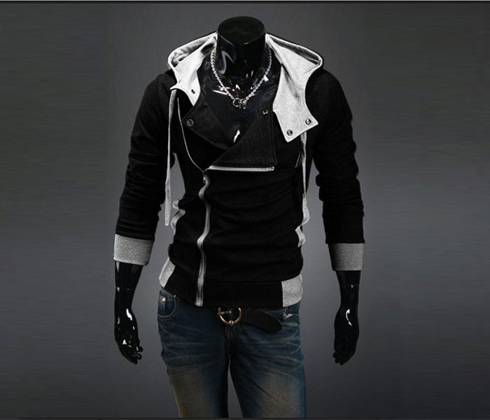 Assassin Creed Hood For Men, Size Medium - Black - Zoom Image 1