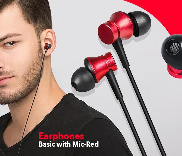 MI EARPHONES BASIC WITH MIC - RED - Zoom Image 5