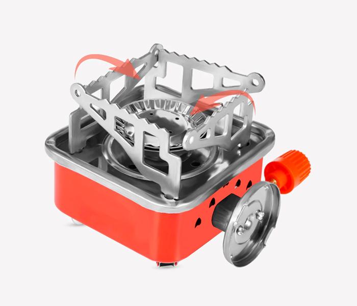 Portable Card Type Camping Outdoor Stove - Orange - Zoom Image 1