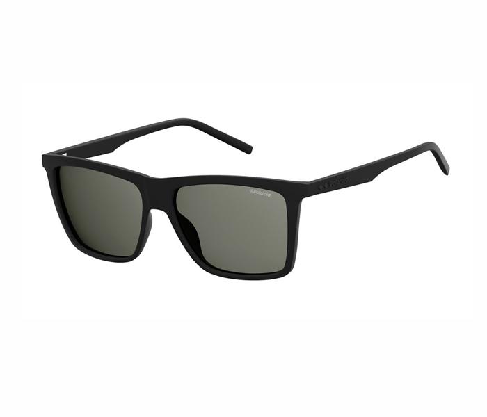 Polaroid Rectangle Sunglasses PLD 2050/S 807 55M9 For Men Black With Grey Polar Lens - Zoom Image