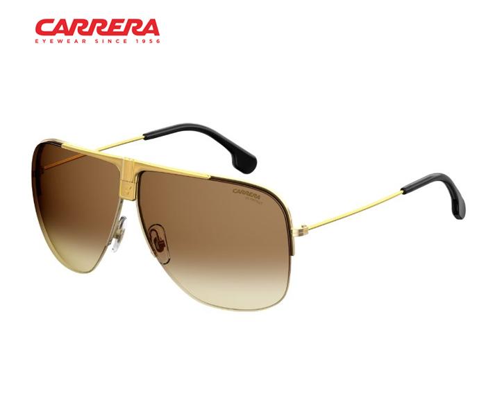 Carrera Rectangle Sunglasses CARRERA 1013/S 001 6486 For Men Yellow Gold With Green Lens - Zoom Image 1