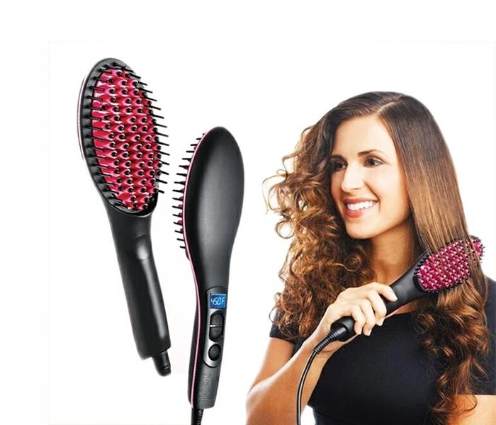 Hair Straightening Brush Ceramic For Women - Zoom Image 1