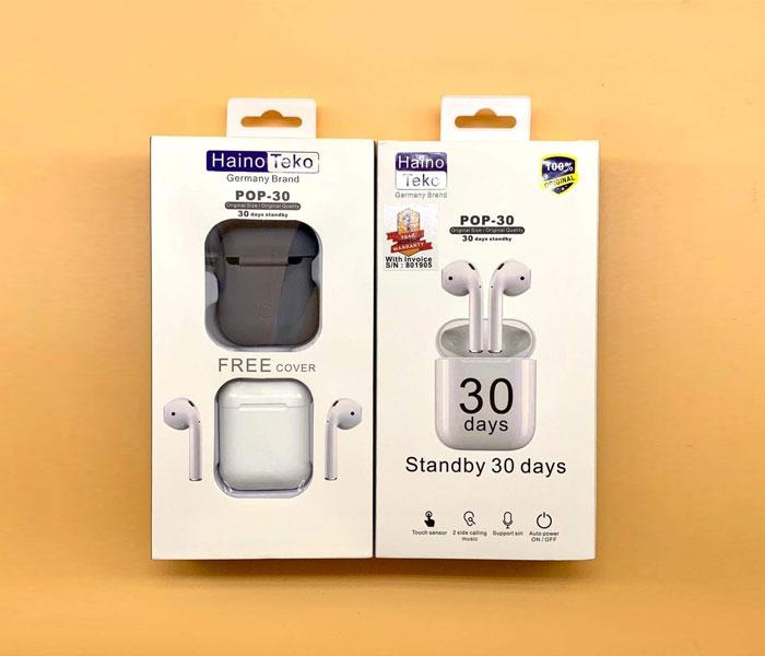 HAINO TEKO POP POP 30 EARPHONE TWS AIPOD - White - Zoom Image 3