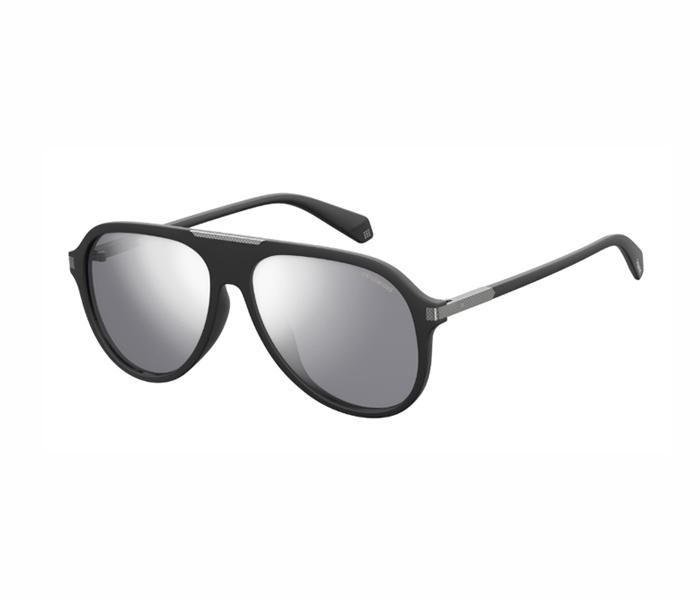 Polaroid Pilot Sunglasses PLD 2071/G/S/X 003 60EX For Men Matte Black With Grey Silver Flash Polarized Lens - Zoom Image 2