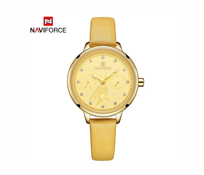 Naviforce 5003 Quartz Watches Water Resistant For Women - Gold - Zoom Image 1