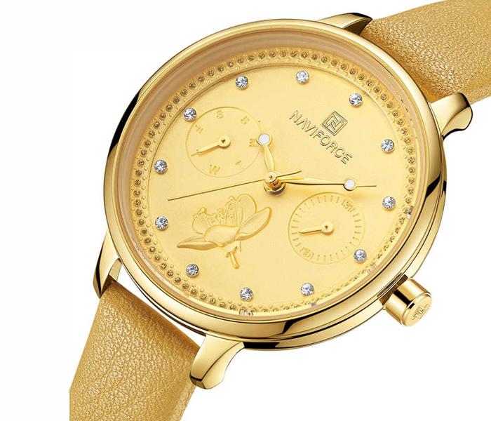 Naviforce 5003 Quartz Watches Water Resistant For Women - Gold - Zoom Image 2