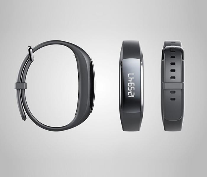 Lenovo HW01 Bluetooth4.2 Smart Wristband Fitness Bracelet  For Android IOS - BLACK - Zoom Image 3