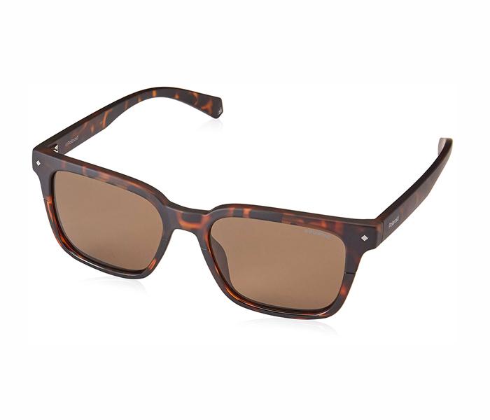 Polaroid Rectangle Sunglasses PLD 6044/S 086 52SP For Unisex Dark Havana With Bronze Polar Lens - Zoom Image 3