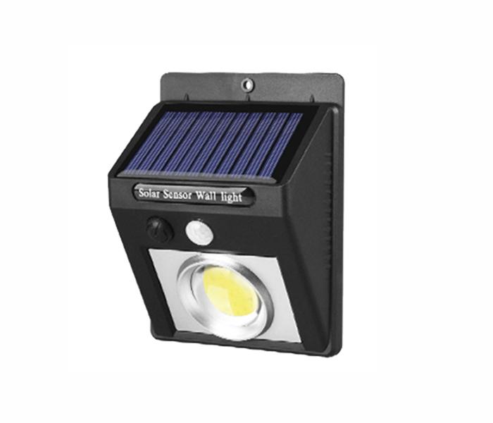 COB Solar Powered Energy Wall Mounted Light - Black - Zoom Image 1