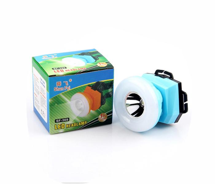 SF-369 Headset Torch Headlamp LED Battery Mini Headlights - Blue - Zoom Image 2