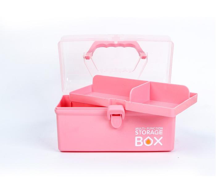 Multi-Function Plastic Storage Box Pink - Zoom Image 1