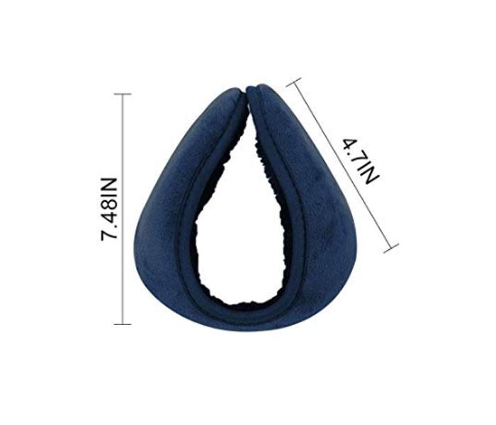 Ear Muffs Winter Warm Earmuffs Plush Outdoor Soft Earmuffs Ear Warmer Winter Fleece EarMuffs Behind Head Style in Indoor Outdoors Activities for Unise - Blue - Zoom Image 2