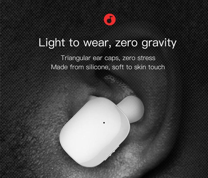 Baseus W02 TWS Bluetooth Earphone Wireless earbuds with microphone - White - Zoom Image 4