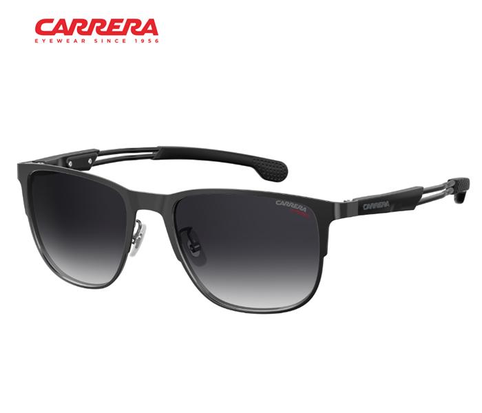 Carrera Rectangle Sunglasses CARRERA 4014/GS V81 579O For Men Dark Black With Dark Grey Lens - Zoom Image 1