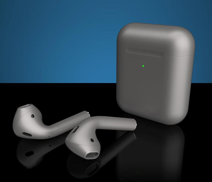 TWS Earphone Wireless Bluetooth Airpod - Space Grey - Zoom Image 3